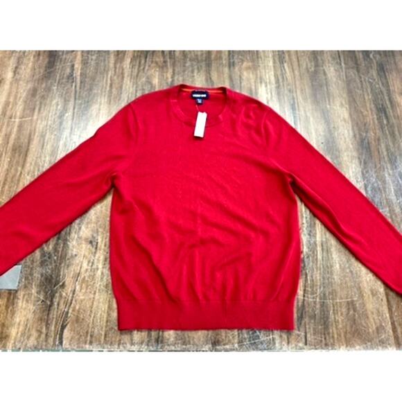 Lands' End Other - NWT 100% Supima Cotton Red Sweater Mens M/T 38-40 Long Sleeve Crew Neck Cozy